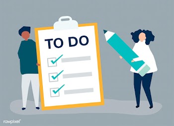 People making a to-do list illustration | Free stock vector - 479285