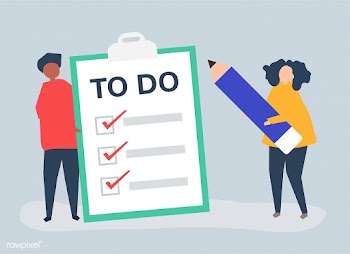 People making a to-do list illustration | Free stock vector - 479288