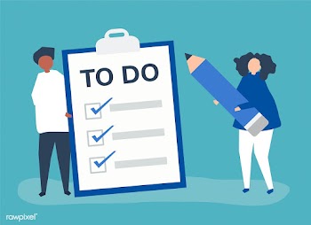 People making a to-do list illustration | Free stock vector - 479340