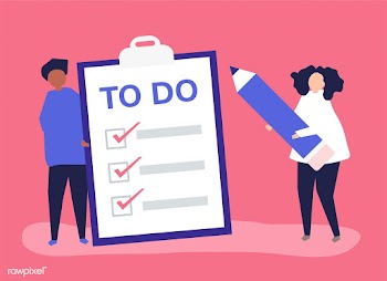 People making a to-do list illustration | Free stock vector - 479926
