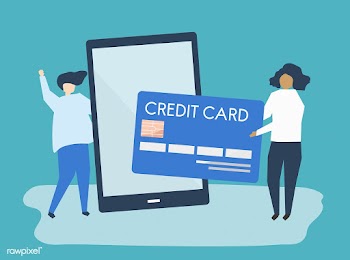 People making an online credit card transacti.. | Free stock vector - 454993