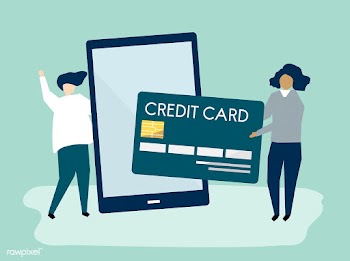 People making an online credit card transacti.. | Free stock vector - 455002