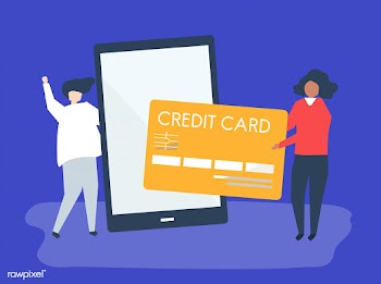 People making an online credit card transacti.. | Free stock vector - 455050