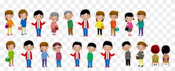 People, Man, Women, Grandma, Grandpa - Cartoon People Png