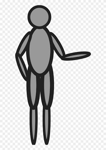People Near A Blackboard - Clip Art Person