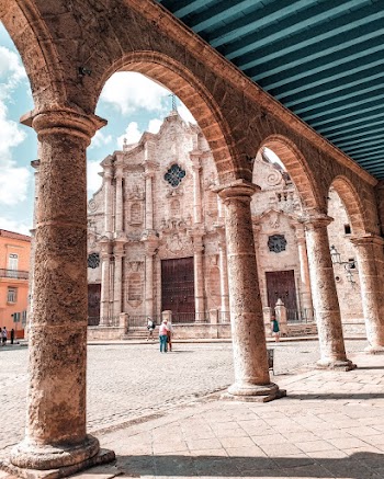 People Near and Beside Cathedral during Day