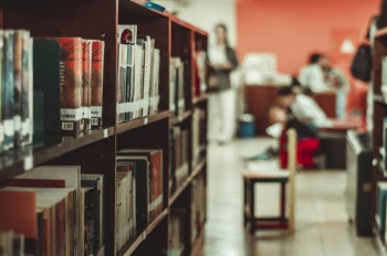 People Near Book Cases