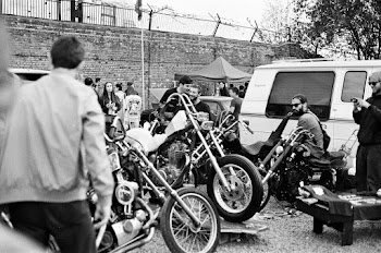 People Near Parked Motorcycles and Car