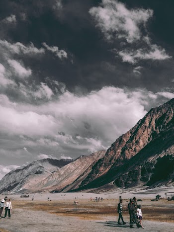 People Near Rocky Mountains