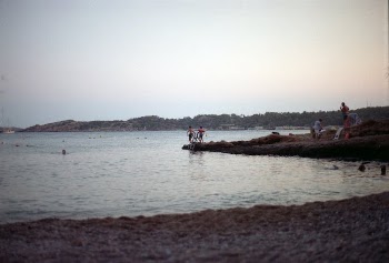 People on Beach at Sunset