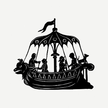 People on boat clipart, vintage | Free PSD Illustration - rawpixel