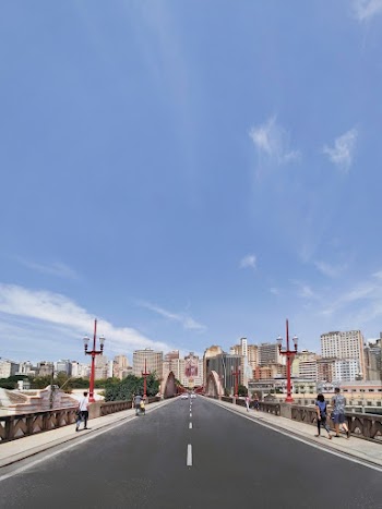 People on Bridge