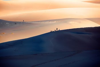 people on snow coated mountain during daytime