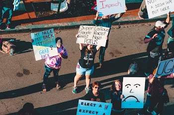 People on Street Protesting About Racism