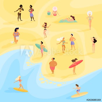People on the beach