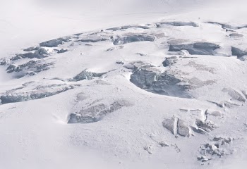 People on the glacier. Zoom to find people! 