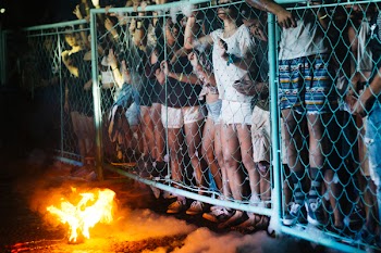 People Outside the Fence