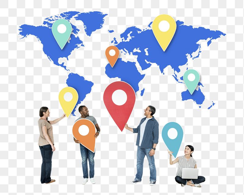 People png holding location pins | Free PNG - rawpixel