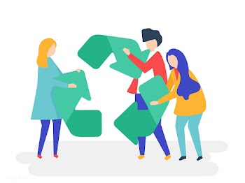 People recycling garbage | Free stock vector - 454390