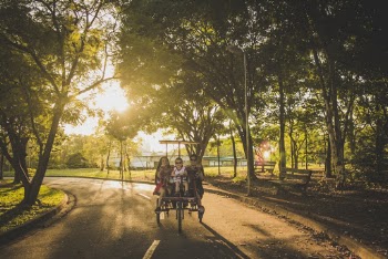 People Riding Bicycle