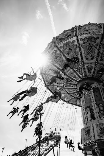 People Riding Carnival Rides