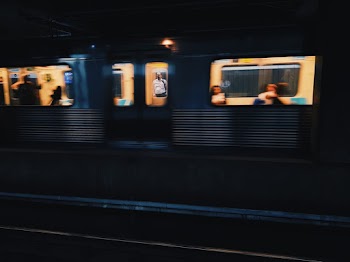 People Riding Train