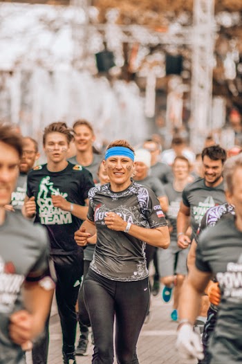 People Running on Road