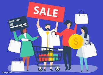 People shopping with a credit card | Free stock vector - 478916