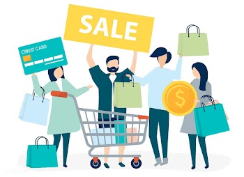 People shopping with a credit card | Free stock vector - 479796