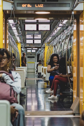 People Sitting in Train