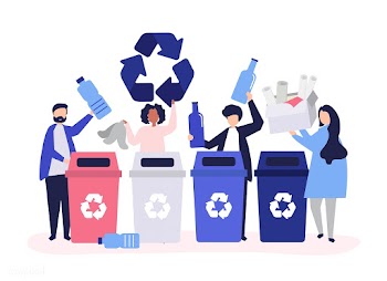 People sorting garbage for recycling | Free stock vector - 478378