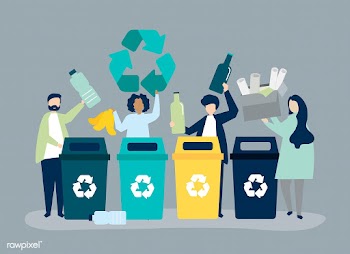 People sorting garbage for recycling | Free stock vector - 481102