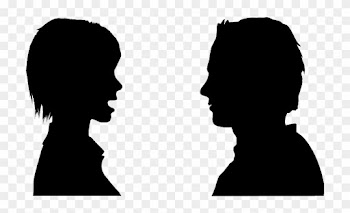 People Speaking Cliparts - Partner Talk Clipart