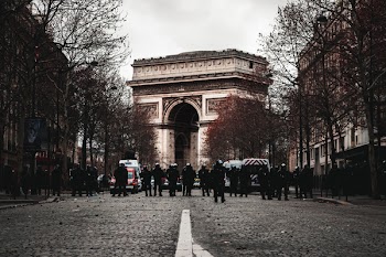 People Standing Near Arc De Triomphe