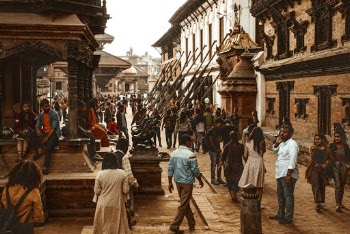 People Standing Near Building