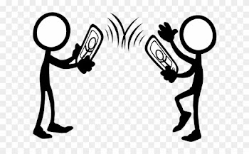 People Talking Clipart Transparent - Two People Talking On The Phone Clipart