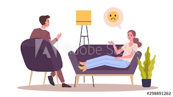 People talking to psychologist