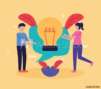people teamwork flat design image