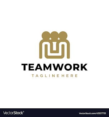 people teamwork unity friendship logo design