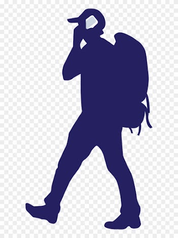 People Travel Cliparts - Backpacker Silhouette