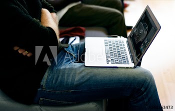 People using computer laptop