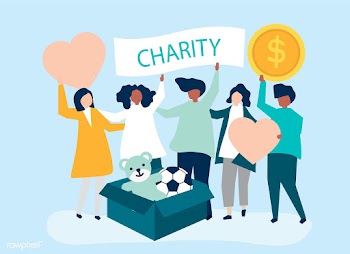 People volunteering and donating money and it.. | Free stock vector - 478293
