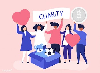 People volunteering and donating money and it.. | Free stock vector - 478295
