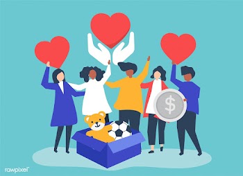 People volunteering and donating money and it.. | Free stock vector - 478764