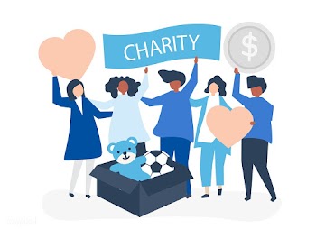 People volunteering and donating money and it.. | Free stock vector - 478840