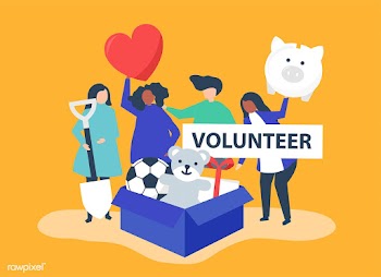 People volunteering and donating money and it.. | Free stock vector - 479334