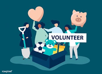 People volunteering and donating money and it.. | Free stock vector - 480090
