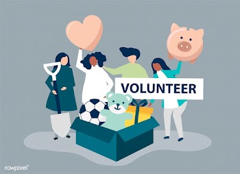 People volunteering and donating money and it.. | Free stock vector - 480127