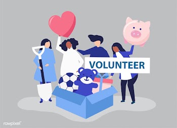 People volunteering and donating money and it.. | Free stock vector - 480143