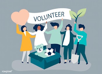 People volunteering and donating money and it.. | Free stock vector - 480164